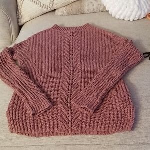 Mock neck winter sweater